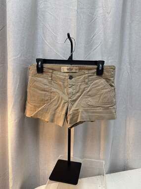 Vintage Hollister Khaki Low Rise Shorts 5 | 27 Y2K